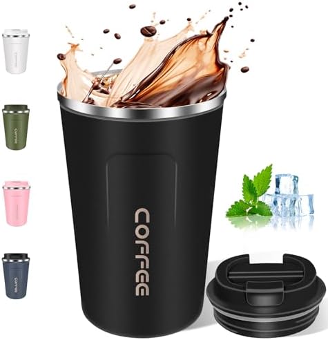 Coffee Mug Stainless Steel Vacuum Insulated with LED Display 510ML Double Walled Travel Mug