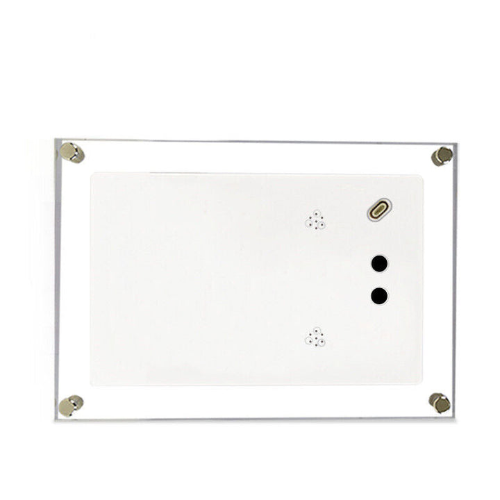 Acrylic Digital Photo Frame | Clear Modern Display Stand