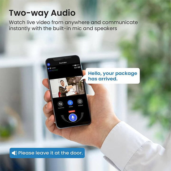 Wireless Video Doorbell Camera | AI Motion Detection 1080P