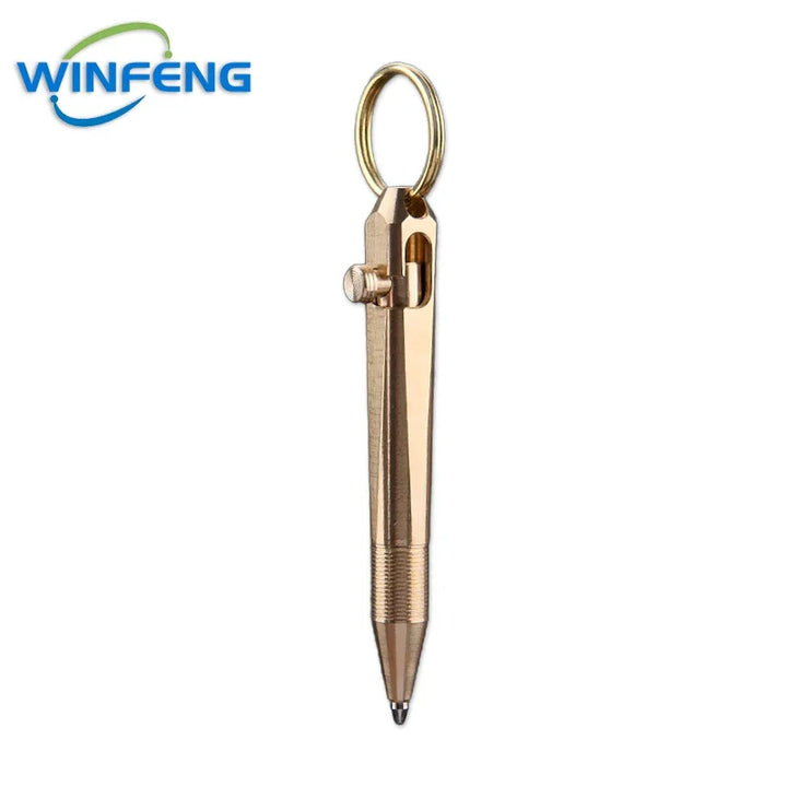 Tactical Mini Pen | Brass Keychain Self-Defense Tool