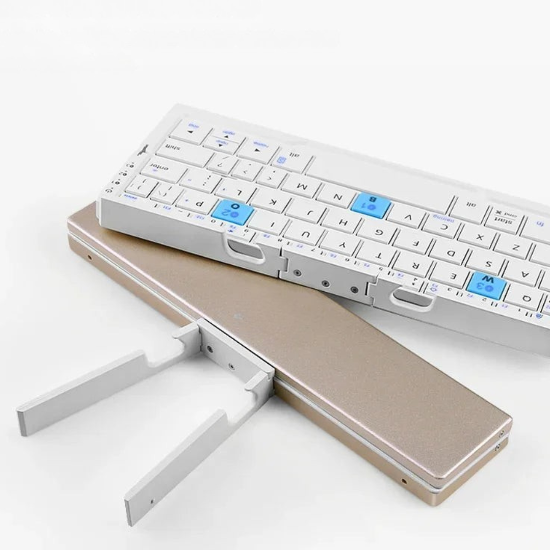 Foldable Bluetooth Keyboard | Magnetic Phone Stand Design
