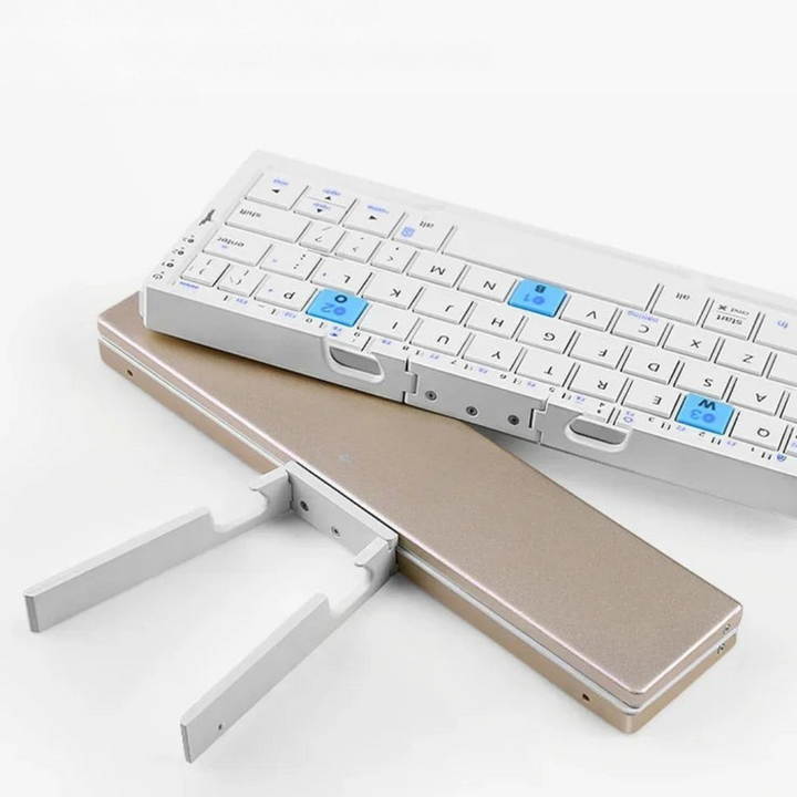 Foldable Bluetooth Keyboard | Magnetic Phone Stand Design