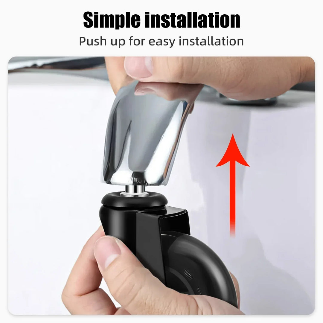 Office Chair Caster Wheels | Heavy Duty Rubber Rolling Set