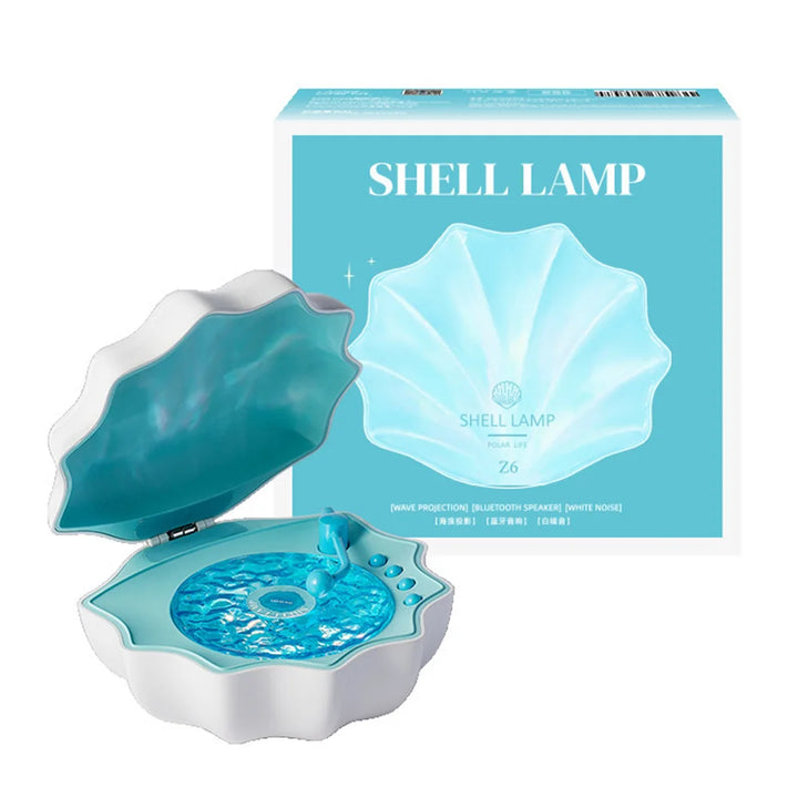 Coastal Night Light Speaker | Shell Design With Ocean Ambience